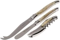 Laguiole En Aubrac Wine-/cheese Set 3-piece Horn, SFV99PCIH 7 Laguiole En Aubrac Wine-/cheese Set 3-piece Horn, SFV99PCIH -Knife Shop AUSFV99PCIH 02 laguiole en aubrac ausfv99pcih 02