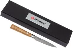 Böker Damast Olive 10 Cm Paring Knife, 130430DAM -Knife Shop BO130430DAM 06 boker damast olive bo130430dam 06