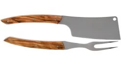Claude Dozorme Cheese Knife Set Hard Cheese, Olive Wood 10 Claude Dozorme Cheese Knife Set Hard Cheese, Olive Wood -Knife Shop CD2 90 024 89 03 claude dozorme v202003