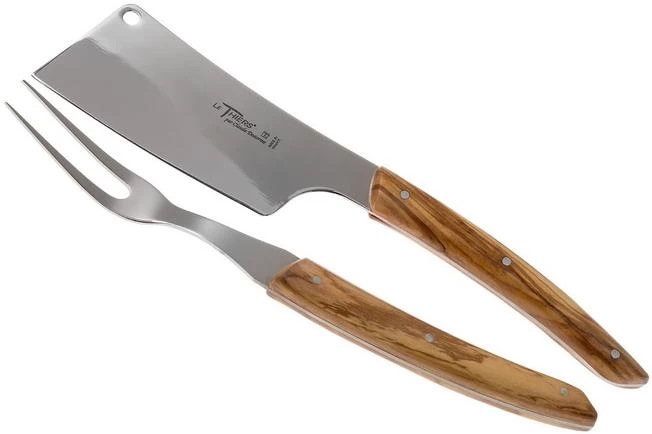 Claude Dozorme Cheese Knife Set Hard Cheese, Olive Wood 6 Claude Dozorme Cheese Knife Set Hard Cheese, Olive Wood - Image 4