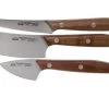 Due Cigni 1896, 2C1018NO 3-piece Cheese Knife Set, Walnut Wood -Knife Shop DG2C1018NO 01 due signi 1896