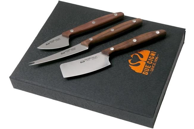 Due Cigni 1896, 2C1018NO 3-piece Cheese Knife Set, Walnut Wood 6 Due Cigni 1896, 2C1018NO 3-piece Cheese Knife Set, Walnut Wood - Image 4