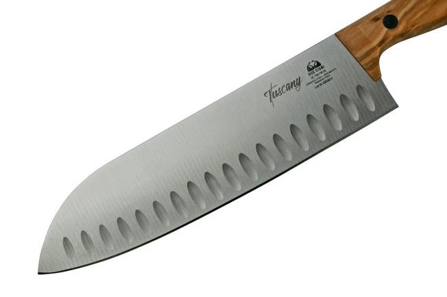 Due Cigni Tuscany DG2C760-18OL Santoku 18 Cm Olive Wood 5 Due Cigni Tuscany DG2C760-18OL Santoku 18 Cm Olive Wood - Image 3