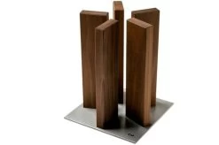 Kai Stonehenge Magnetic Knife Block, Steel/walnut Wood, STH-5