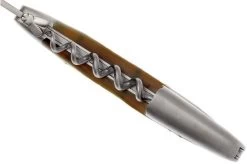 Forge De Laguiole SOM1CASAT, Sommelier Knife Matted, Aubrac-cow Horn -Knife Shop LASOM1CASAT 04 forge de laguiole kelnersmes lasom1casat 04