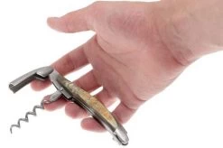 Forge De Laguiole SOM1CASAT, Sommelier Knife Matted, Aubrac-cow Horn -Knife Shop LASOM1CASAT 05 forge de laguiole kelnersmes lasom1casat 05