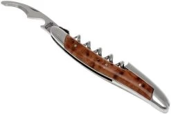 Forge De Laguiole SOM1THBRI, Polished Sommelier Knife, Thuya-wood -Knife Shop LASOM1THBRI 03 forge de laguiole kelnersmes lasom1thbri 03