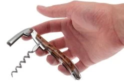 Forge De Laguiole SOM1THBRI, Polished Sommelier Knife, Thuya-wood -Knife Shop LASOM1THBRI 04 forge de laguiole kelnersmes lasom1thbri 04