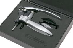 Le Creuset LM250 Metal Lever Model Corkscrew, Gift Set -Knife Shop LC59058013009410 08 le creuset wine opener lc59058013009410 08