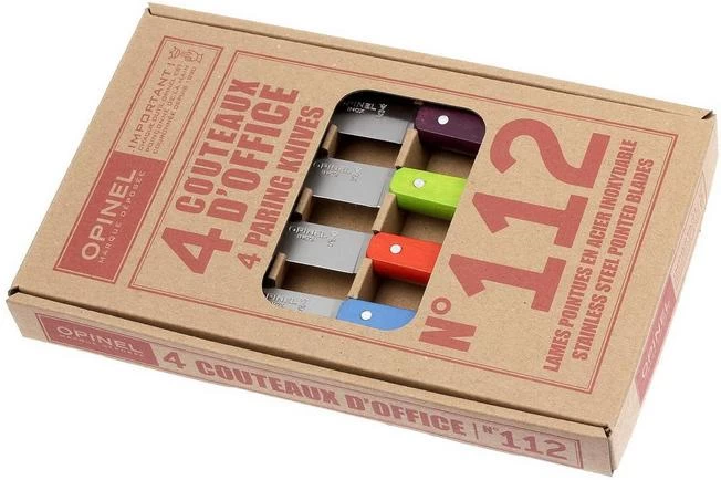 Set Of 4 Opinel Paring Knives N°112 Pop 11 Set Of 4 Opinel Paring Knives N°112 Pop - Image 9