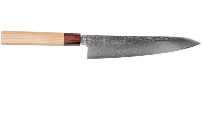 Sakai Takayuki Chef's Knife 33-Layer Damascus Hammered WA 21 Cm 4 Sakai Takayuki Chef's Knife 33-Layer Damascus Hammered WA 21 Cm - Image 2