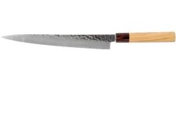 Sakai Takayuki Carving Knife 33-Layer Damascus Hammered WA 25 Cm