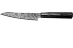 Tojiro Shippu Black Damascus Utility Knife 13 Cm, FD-1592