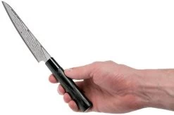 Tojiro Shippu Black Damascus Utility Knife 13 Cm, FD-1592 -Knife Shop TJFD 1592 06 tojiro sippu black