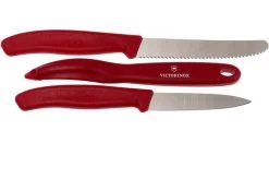 Victorinox SwissClassic Vegetable Knives In Red, Set Of 3, 6.7111.31 -Knife Shop VT6 7111 31 02 victorinox vt6 7111 31 02