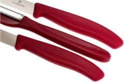 Victorinox SwissClassic Vegetable Knives In Red, Set Of 3, 6.7111.31 -Knife Shop VT6 7111 31 04 victorinox vt6 7111 31 04
