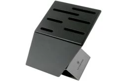 Victorinox Swiss Modern Knife Block, Black Leather, 7-7086-03 -Knife Shop VT7 7086 03 03 victorinox