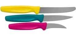 Wüsthof Create Collection Three-piece Peeling Knife Set, Pink, Turquoise And Yellow -Knife Shop WU1145370302 02 wusthof create collection