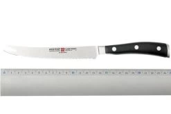 Wüsthof Classic IKON Tomato Knife 14 Cm (5") 11 Wüsthof Classic IKON Tomato Knife 14 Cm (5") -Knife Shop WU4136 05 wusthof classic ikon black 4136 tomatenmes d5