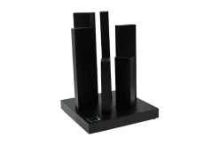 Yaxell Tower 39070 Magnetic Knife Block For 6 Knives, Black